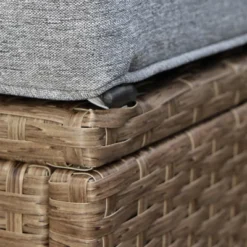 Outsunny 6 Piece Patio Furniture Set Outdoor Wicker Conversation PE Rattan Sectional Sofa Set With Ottoman, Tempered Glass Table, Gray -Deals Patio Elegance Store GUEST 8e44110f 3f51 4a9c 925d b1f7c5d44ad1