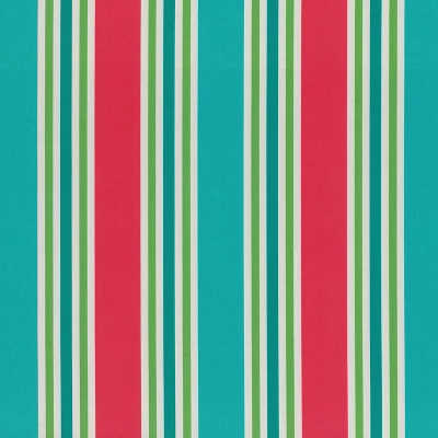 2pc Aruba Stripe Wicker Outdoor Seat Cushions - Pillow Perfect 1 2pc Aruba Stripe Wicker Outdoor Seat Cushions - Pillow Perfect