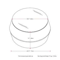 Parksville Rattan Round Patio Coffee Table - Black - CorLiving 9 Parksville Rattan Round Patio Coffee Table - Black - CorLiving -Deals Patio Elegance Store GUEST 9000aa46 7873 41d3 ae7f b2a0f9667400