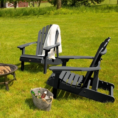 Hamilton 2pk Folding & Reclining Adirondack Chairs - Highwood 1 Hamilton 2pk Folding & Reclining Adirondack Chairs - Highwood