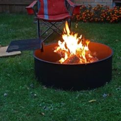 Sunnydaze Decor Sunnydaze Outdoor Heavy-Duty Steel Portable Campfire Ring With Cooking Grate And Fire Poker - 36" - Black -Deals Patio Elegance Store GUEST 90a333f0 4bdd 4078 9054 941c650b68b2