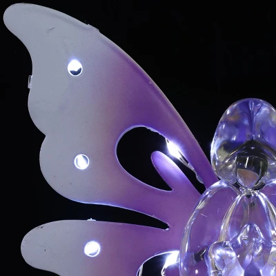 39.25" Metal Angel Solar Stake Purple - Exhart 8 39.25" Metal Angel Solar Stake Purple - Exhart - Image 8