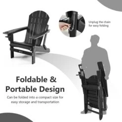 Tangkula 2PCS Adirondack Chair W/Ergonomic Design&Ottoman Outdoor Armchair HDPE Chair For Yard&Patio Black/Coffee/Grey/Turquoise/White -Deals Patio Elegance Store GUEST 91fb5b76 5786 4b88 955a 28de28ed8501