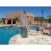 Glass Tube Outdoor Patio Heater Hammered Silver - AZ Patio Heaters