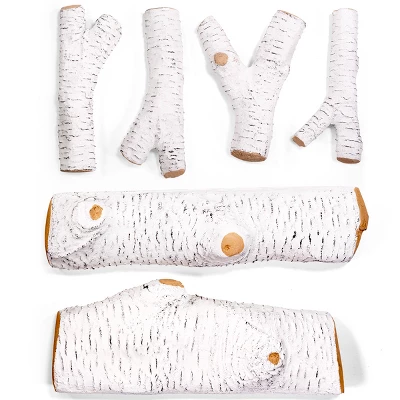 Barton Realistic Flame Large Ceramic Wood Realistic Flame Firepit Log Kit Fireplace Logs 1 Barton Realistic Flame Large Ceramic Wood Realistic Flame Firepit Log Kit Fireplace Logs