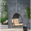 Greystone Indoor/Outdoor Wicker Hanging Chair With 8' Chain - Brown/Tan - Christopher Knight Home