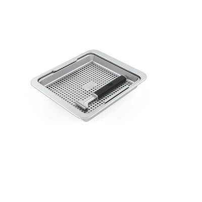 Yukon Glory BBQ 'N SERVE Wide Basket Set - BBQ Grill Basket - The Grilling Basket Includes A Serving Tray & Clip-On Handle 4 Yukon Glory BBQ 'N SERVE Wide Basket Set - BBQ Grill Basket - The Grilling Basket Includes A Serving Tray & Clip-On Handle - Image 4