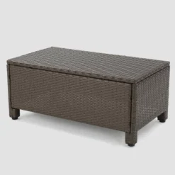 Puerta 5pc Wicker Sofa Chat Set - Brown/Ceramic Gray - Christopher Knight Home -Deals Patio Elegance Store GUEST 9553ebdc 17b5 4065 a2e0 5b6fada456b2