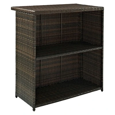 Crosley Palm Harbor Outdoor Wicker Bar 1 Crosley Palm Harbor Outdoor Wicker Bar