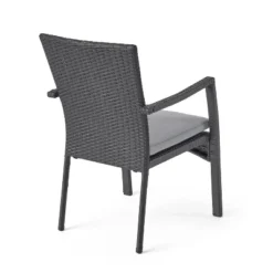 Corsica Set Of 2 Wicker Dining Chair With Cushions - Gray - Christopher Knight Home -Deals Patio Elegance Store GUEST 95891bfc b9c0 4843 be3d 2a21cf2e24ec