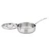 Cuisinart Classic MutliClad Pro 3.5qt Stainless Steel Tri-Ply Saute Pan With Helper Handle And Cover MCP33-24HN - Silver