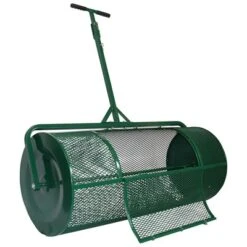 Landzie Metal Mesh Basket Lawn And Garden Rolling Yard Soil, Peat Moss, Manure, And Compost Topdressing Push Spreader -Deals Patio Elegance Store GUEST 96af093e 6183 4481 9362 d4d867e2b73e