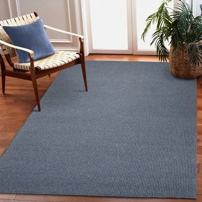 Liora Manne Avalon Indoor/Outdoor Rug Navy 2 Liora Manne Avalon Indoor/Outdoor Rug Navy - Image 2