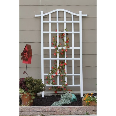 75" Melrose Vinyl Trellis - White - Dura-Trel 2 75" Melrose Vinyl Trellis - White - Dura-Trel - Image 2