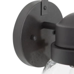 11" Metal/Glass Globe Outdoor Wall Lamp Black - LNC -Deals Patio Elegance Store GUEST 98acb531 8e92 4499 bbe1 502527650e84