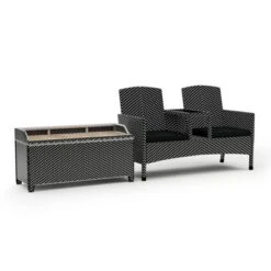 2pc Maksville Aluminum Patio Loveseat & Storage Bench - MiBasics 24 2pc Maksville Aluminum Patio Loveseat & Storage Bench - MiBasics -Deals Patio Elegance Store GUEST 99a5bd5b c817 4f77 b049 4674d1d532e3
