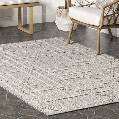 NuLOOM Crissy Contemporary High-Low Indoor/Outdoor Area Rug 8 NuLOOM Crissy Contemporary High-Low Indoor/Outdoor Area Rug - Image 8