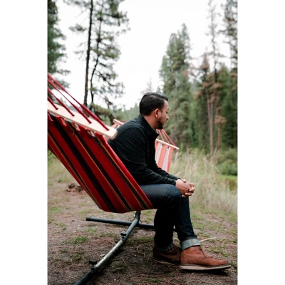 Stansport Bahamas Cotton Blend Hammock 78" X 37" - Red 3 Stansport Bahamas Cotton Blend Hammock 78" X 37" - Red - Image 3