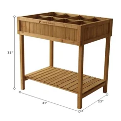VegTrug Custom 32 Inch Wooden Raised Herb Garden Bed Planter Box With Herb Liners And Dividers For Patios, Balconies, And Small Gardens -Deals Patio Elegance Store GUEST 9e060942 d433 4954 b6d5 5d1466355847