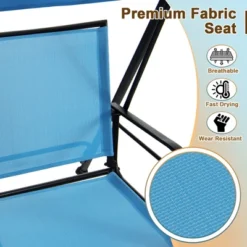 Costway 2-Seat Patio Swing Porch Swing With Adjustable Canopy For Garden Black/Dark Brown -Deals Patio Elegance Store GUEST 9e1efa4d 1fbf 44d9 ab95 1729636e349c