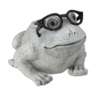 Roman 9.75" Frog Spring Outdoor Patio Garden Planter - Gray 2 Roman 9.75" Frog Spring Outdoor Patio Garden Planter - Gray - Image 2