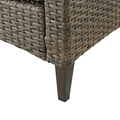 Rockport 3pc Outdoor Wicker Loveseat Seating Set - Crosley 7 Rockport 3pc Outdoor Wicker Loveseat Seating Set - Crosley - Image 7