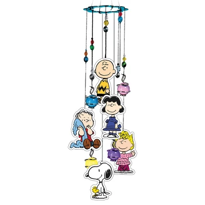 Collections Etc Peanuts Gang Glass Bead Accented Wind Chime 1 Collections Etc Peanuts Gang Glass Bead Accented Wind Chime