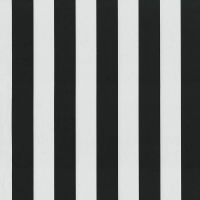 25" Cabana Stripe Floor Pillow Black - Pillow Perfect 3 25" Cabana Stripe Floor Pillow Black - Pillow Perfect - Image 3