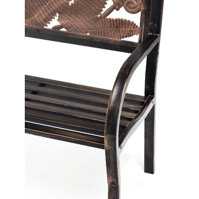 Evergreen Metal Fern Bench 4 Evergreen Metal Fern Bench - Image 4