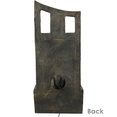 Sunnydaze Decor Sunnydaze 39"H Electric Polyresin And Fiberglass Modern Road Column Outdoor Water Fountain With LED Lights 8 Sunnydaze Decor Sunnydaze 39"H Electric Polyresin And Fiberglass Modern Road Column Outdoor Water Fountain With LED Lights - Image 8