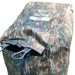 Bayou Classic Outdoor Custom Fit Camo Weatherproof Zippered Cover For Bayou Classic 700-701 4 Gallon Freestanding/Tabletop Fryer, Mossy Oak