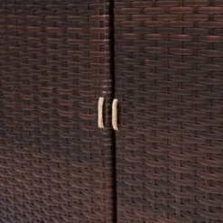 Teamson Home 39.5" Veronica Rolling Outdoor PE Rattan Bar Cart With Storage, Brown 18 Teamson Home 39.5" Veronica Rolling Outdoor PE Rattan Bar Cart With Storage, Brown -Deals Patio Elegance Store GUEST a51525a0 8611 4eb0 a42e fd98dabea34e