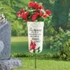 Collections Etc In Loving Memory Cardinal Memorial Garden Vase Stake Gray