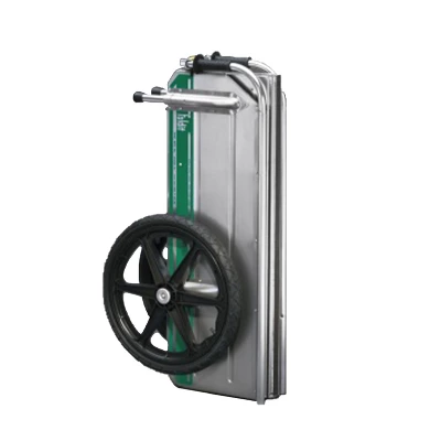 Tipke Manufacturing Company Foldit 2200 Do It All Portable Rust Resisting Aluminum Folding Utility Cart, 330 Lb Capacity, Green Stripe (2 Pack) 2 Tipke Manufacturing Company Foldit 2200 Do It All Portable Rust Resisting Aluminum Folding Utility Cart, 330 Lb Capacity, Green Stripe (2 Pack) - Image 2