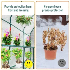 Outsunny 7' X 3' X 7' Outdoor Walk-In Greenhouse, Plant Nursery With Roll-up Windows, PE Cover, And 3 Wire Shelves -Deals Patio Elegance Store GUEST a5bff2c1 4638 400b 91c4 86bcbdcb8a1b