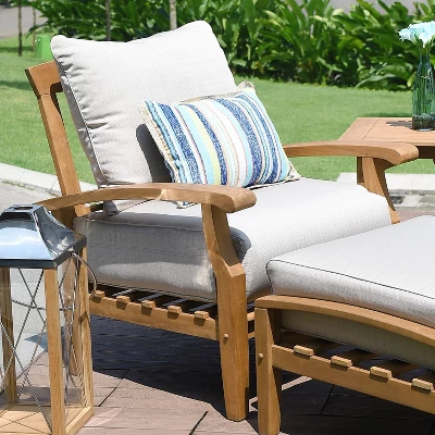 Cambridge Casual Caterina Teak Outdoor Patio Arm Chair 7 Cambridge Casual Caterina Teak Outdoor Patio Arm Chair - Image 7