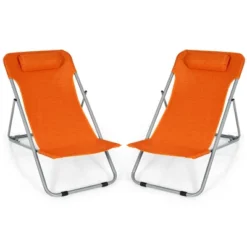 Costway Set Of 2 Beach Chair Portable 3-Position Lounge Chair W/ Headrest BlueGreenOrange 22 Costway Set Of 2 Beach Chair Portable 3-Position Lounge Chair W/ Headrest BlueGreenOrange -Deals Patio Elegance Store GUEST a63980b5 b231 4e3d bf2c 4fcc87b2dfa8
