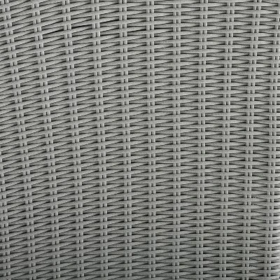 Bradenton 7pc Outdoor Wicker Sofa And Arm Chair Seating Set With Coffee Table, Side Table And 2 Ottomans - Gray/Gray - Crosley 5 Bradenton 7pc Outdoor Wicker Sofa And Arm Chair Seating Set With Coffee Table, Side Table And 2 Ottomans - Gray/Gray - Crosley - Image 5