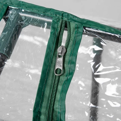 Outsunny Outdoor 3.9' X 2' X 2' Portable Mini Greenhouse, Small Greenhouse With PVC Cover, Roll-up Zippered Windows For Indoor, Outdoor Garden, Clear 5 Outsunny Outdoor 3.9' X 2' X 2' Portable Mini Greenhouse, Small Greenhouse With PVC Cover, Roll-up Zippered Windows For Indoor, Outdoor Garden, Clear - Image 5