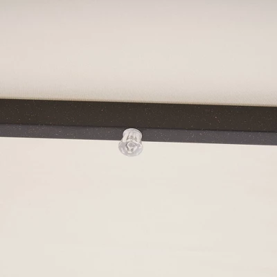 9' X 9' Solar LED Patio Umbrella With Tilt Adjustment And Crank Lift Beige - Wellfor 5 9' X 9' Solar LED Patio Umbrella With Tilt Adjustment And Crank Lift Beige - Wellfor - Image 5