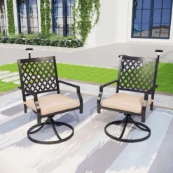 7pc Patio Set With 37" Table & 6 Swivel Arm Chairs - Captiva Designs 10 7pc Patio Set With 37" Table & 6 Swivel Arm Chairs - Captiva Designs -Deals Patio Elegance Store GUEST a74509b4 3207 4607 a696 283c21d68ded 1