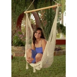 Sunnydaze Decor Sunnydaze Cotton/Nylon Outdoor Mayan Hammock Chair With Adjustable Stand - 330 Lb Weight Capacity - Natural 17 Sunnydaze Decor Sunnydaze Cotton/Nylon Outdoor Mayan Hammock Chair With Adjustable Stand - 330 Lb Weight Capacity - Natural -Deals Patio Elegance Store GUEST a7b8c13a 80c9 40cb 9960 fad61b66cdc8