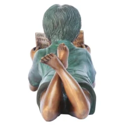 Design Toscano Bookworm Boy, Garden Reader Bronze Statue -Deals Patio Elegance Store GUEST a86a08d3 ccf3 4d22 afb6 f411c98bbef2