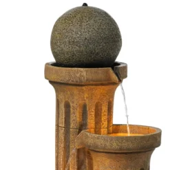 John Timberland Sphere Jugs And Column Rustic Cascading Outdoor Floor Water Fountain With LED Light 50" For Yard Garden Patio Home Deck Porch House -Deals Patio Elegance Store GUEST a8f76715 8e00 438b 8224 af2a79038cc0
