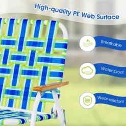 Costway 2-Person Folding Chair With Armrest 661 LBS Load Capacity For Camping Beach -Deals Patio Elegance Store GUEST aa6e7903 dfc7 4cba 811c aea739c5a8ee