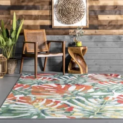 NuLOOM Contemporary Floral Janice Indoor/Outdoor Patio Area Rug -Deals Patio Elegance Store GUEST aad69689 8317 44af 80e3 d8437b281fab