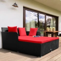 Tangkula Patio Rattan Daybed With 4 Pillows Cushioned Sofa For Outdoor 16 Tangkula Patio Rattan Daybed With 4 Pillows Cushioned Sofa For Outdoor -Deals Patio Elegance Store GUEST ab02ff80 66f4 48cd bb3a 71b8df6cfce9