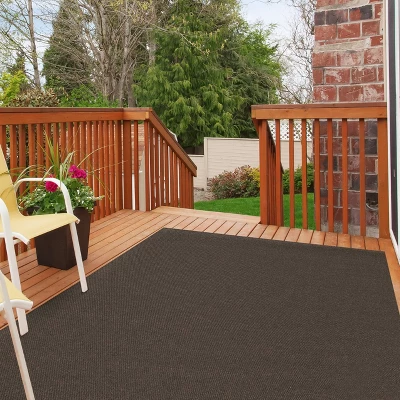 6' X 8' Hobnail Indoor/Outdoor Rug Chocolate - Foss Floors 1 6' X 8' Hobnail Indoor/Outdoor Rug Chocolate - Foss Floors