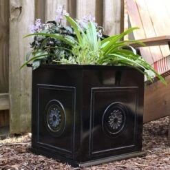 Southern Patio CMX-042426 Colony 16 Inch Square Resin Planter Urn (2 Set) -Deals Patio Elegance Store GUEST abc5b09c ab8f 4457 b01e 65bc22b5dfe0