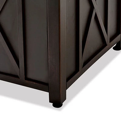 Endless Summer 30 Inch Square 30,000 BTU Liquid Propane Gas Outdoor Fire Pit Table W/ Push Button Ignition, Lava Rock, & Steel Fire Bowl, Bronze 2 Endless Summer 30 Inch Square 30,000 BTU Liquid Propane Gas Outdoor Fire Pit Table W/ Push Button Ignition, Lava Rock, & Steel Fire Bowl, Bronze - Image 2